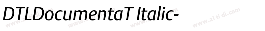 DTLDocumentaT Italic字体转换